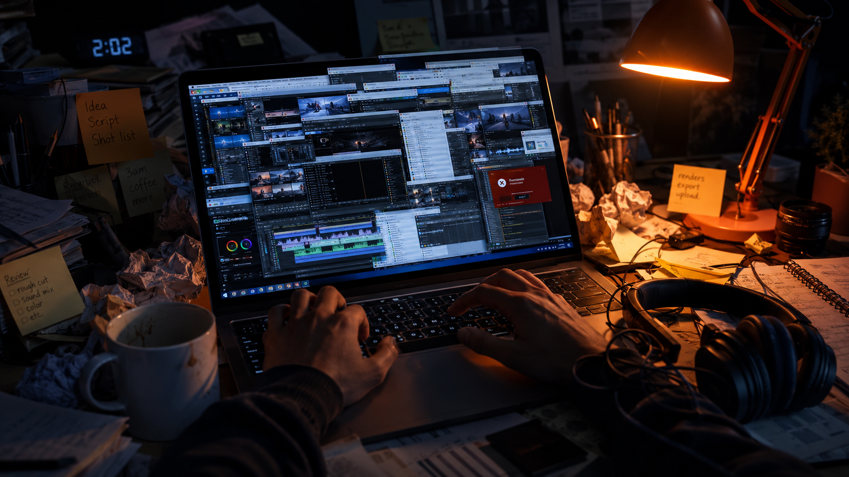 The messy creator workflow — 12 tabs, 4 tools, zero output